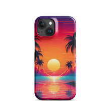 Load image into Gallery viewer, Sunset Over the Ocean-Neon / Snap case for iPhone®
