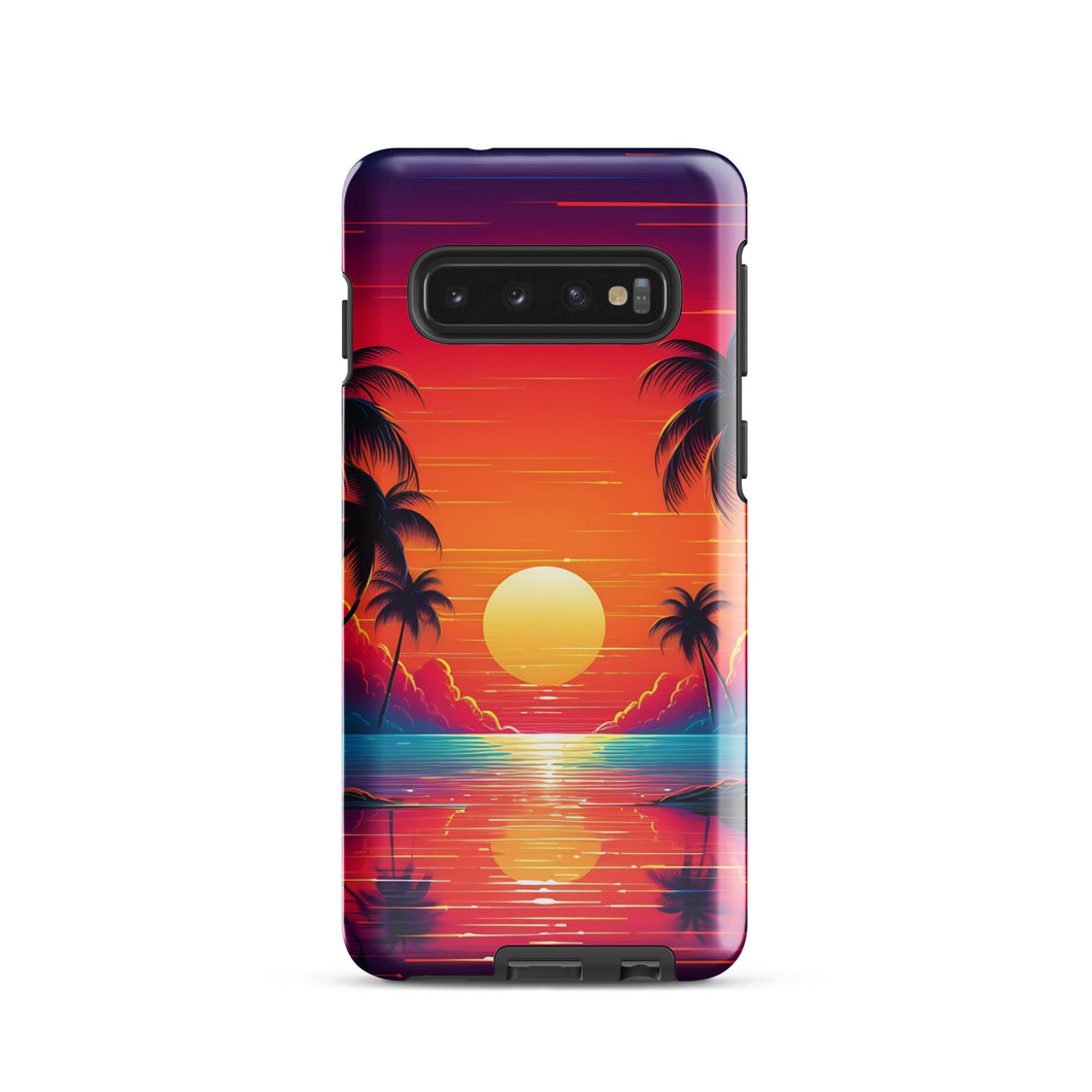 Sunset Over the Ocean-Neon / Tough case for Samsung®