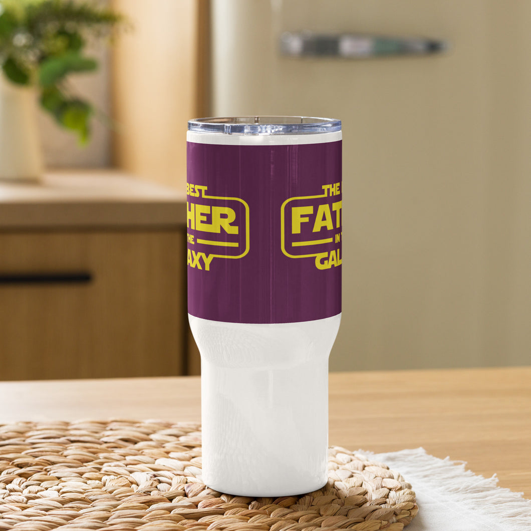 The Best Father in the Galaxy | Travel mug with a handle -Trending