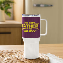 Load image into Gallery viewer, The Best Father in the Galaxy | Travel mug with a handle -Trending
