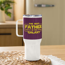 Load image into Gallery viewer, The Best Father in the Galaxy | Travel mug with a handle -Trending
