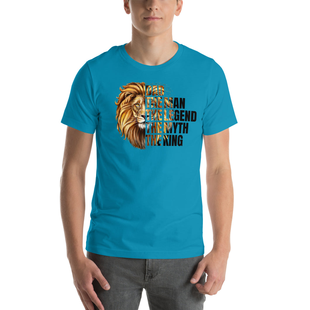 Dad the Man the Legend Leopard Lion | Unisex t-shirt - Trending
